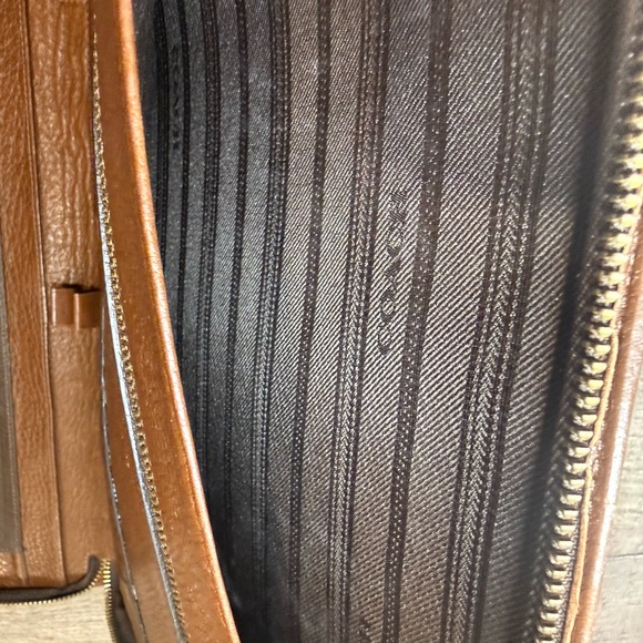 Coach Brown Leather Bi-Fold Portfolio / Notebook Organizer - Picture 5 of 5